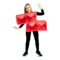 Disfraz de Tetris rojo infantil