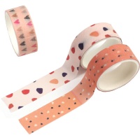 Washi tape diseños nudes de 3 m - 3 unidades