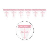Banderín de Primera Comunión Rosa
