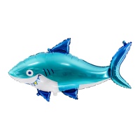 Globo silueta XL de tiburón de 92 x 48 cm - PartyDeco