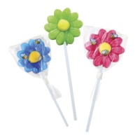 Piruletas de caramelo con forma de flor Sweet Flower Pop de 20 gr - 30 unidades
