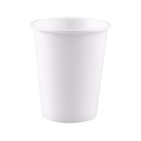 Vasos de 300 ml de cartón blancos biodegradables - 50 unidades