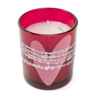 Vela aromática de 8 cm de corazón roja - DCasa