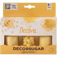 Kit de sprinkles surtidos amarillo perla - 85 gr