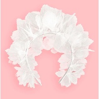 Diadema de flores blancas