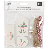 Etiquetas para regalo de elfo - 25 piezas