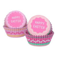 Cápsulas para cupcakes Happy Easter - PME - 60 unidades