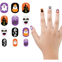 Uñas postizas de fantasmas infantiles - 12 unidades