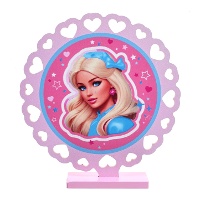 Centro de mesa de Barbie Girly de 19.5 x 4 x 19 cm