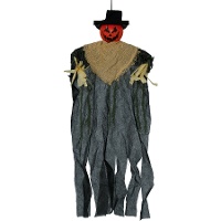 Colgante de espantapájaros calabaza de 60 cm