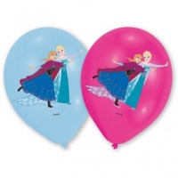 Globos de látex de Frozen de 27,5 cm - Amscan - 6 unidades