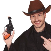 Pistola de cowboy negra - 25 cm