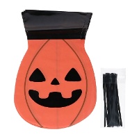 Bolsa para dulces de calabazas de 23 x 15 cm - 15 unidades