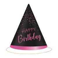 Sombreros de Elegant Pink - 6 unidades