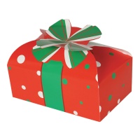 Caja para dulces navideña de 11 x 18 x 13 cm - 2 unidades