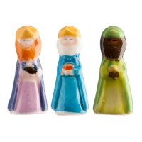 Figuras para roscón de Reyes Magos de oriente de 3,5 cm - Dekora - 100 unidades