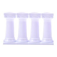 Figura de pilares griegos de 7,6 cm - 4 unidades