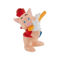 Figura para tarta de Cerdito flauta de 7 cm