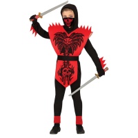 Disfraz de ninja cobra roja infantil
