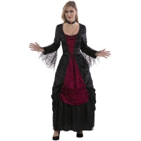Disfraz de vampiro elegante nocturno para mujer