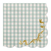 Servilletas de cuadrados Vintage de 16,5 x 16,5 cm - 12 unidades