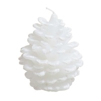 Vela de piña blanca de 12,5 cm