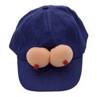 Gorra con tetas azul