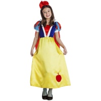 Disfraz de princesa del bosque con manzana para niña