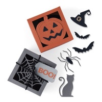 Troquel de silueta caja spooky de Georgie Evans - Sizzix - 12 piezas