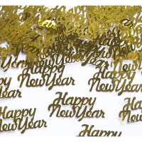 Confetti Happy New Year dorados de 3g
