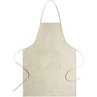 Delantal Leiza de tela de cáñamo - 1 unidad