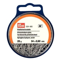 Alfileres de acero templado de 34 x 0,6 mm - Prym - 25 gr