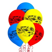 Globos de látex de Hot Wheels - 8 unidades