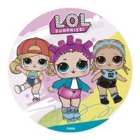 Oblea comestible de LOL de 15,5 cm