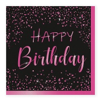 Servilletas de Elegant Pink de 16,5 x 16,5 cm - 20 unidades