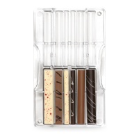 Molde de palitos para chocolate de 20 x 12 cm - Decora - 12 cavidades