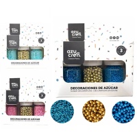 Kit de sprinkles de fideos y perlas y dorado de 30 gr - Azucren