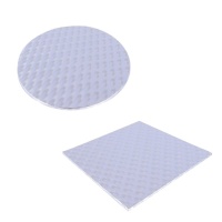 Base para tarta de 20 x 1,1 cm plateada - PME - 3 unidades