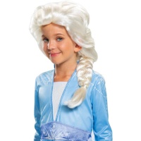 Peluca de Elsa de Frozen para niña