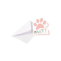 Invitaciones de Mascotas - 8 unidades