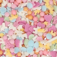 Sprinkles de Unicornios pastel de 50 gr - FunCakes