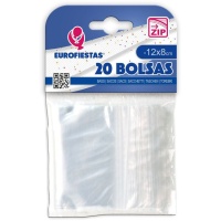 Bolsa cierre zip de 12 x 8 cm - 20 unidades