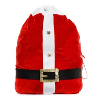 Saco de Papá Noel con cinturón de 50 x 70 cm