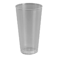 Vasos de 450 ml de plástico transparente combi - 25 unidades