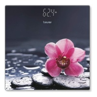 Báscula digital con flor rosa - Beurer GS215