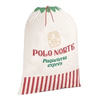 Saco de regalos de Polo Norte de 75 x 50 cm