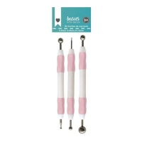 Buriles de repujado 2-6, 3-8, 8-12 mm - Artis decor - 3 unidades