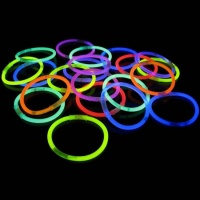 Pulseras luminosas de colores surtidos - 50 unidades