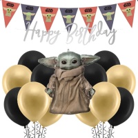 Pack de decoración para fiesta de Baby Yoda - 23 piezas