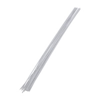 Alambres para flores calibre 18 de 30 cm blanco - Sweetkolor - 50 unidades